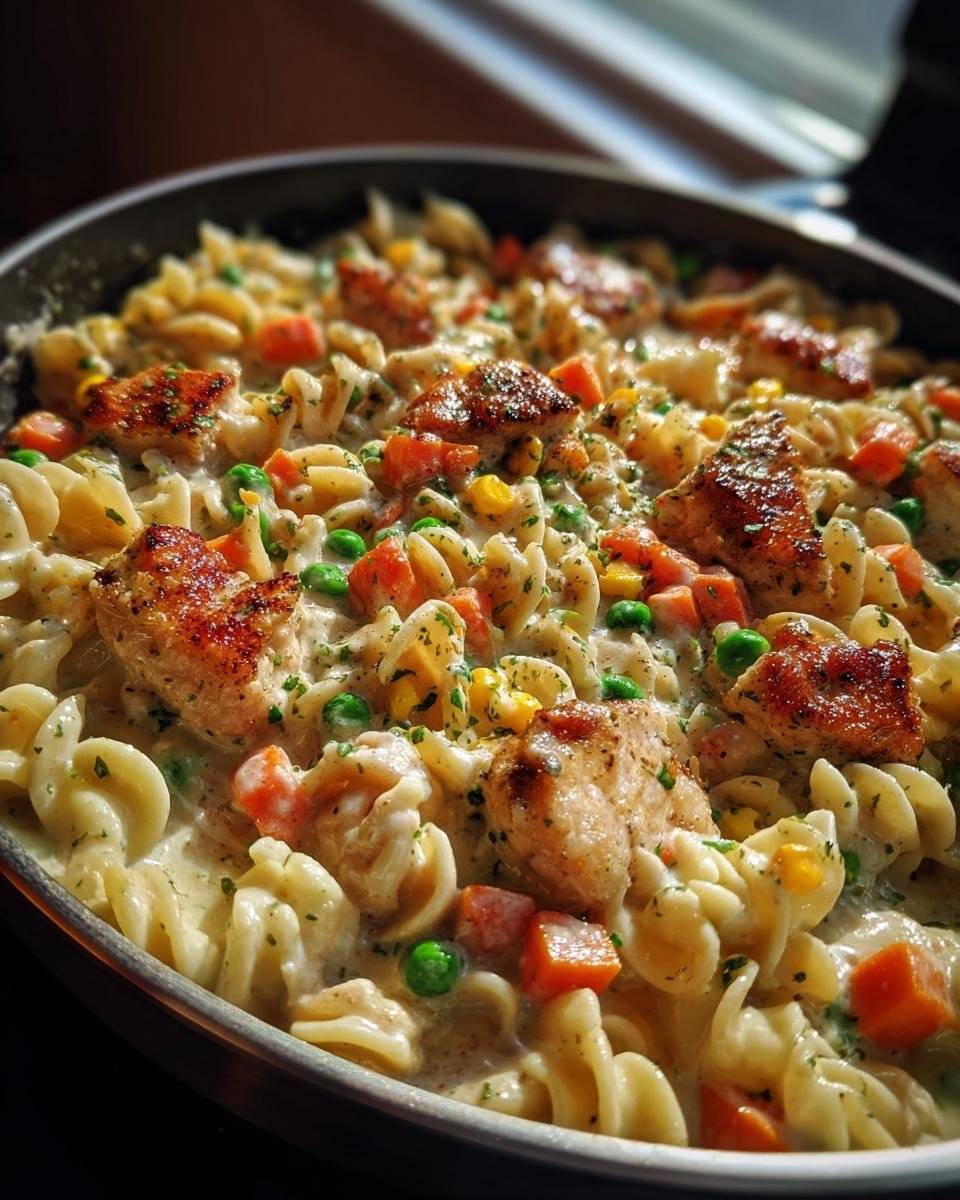 Chicken Pot Pie Pasta Skillet - detail 1