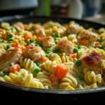 Chicken Pot Pie Pasta Skillet