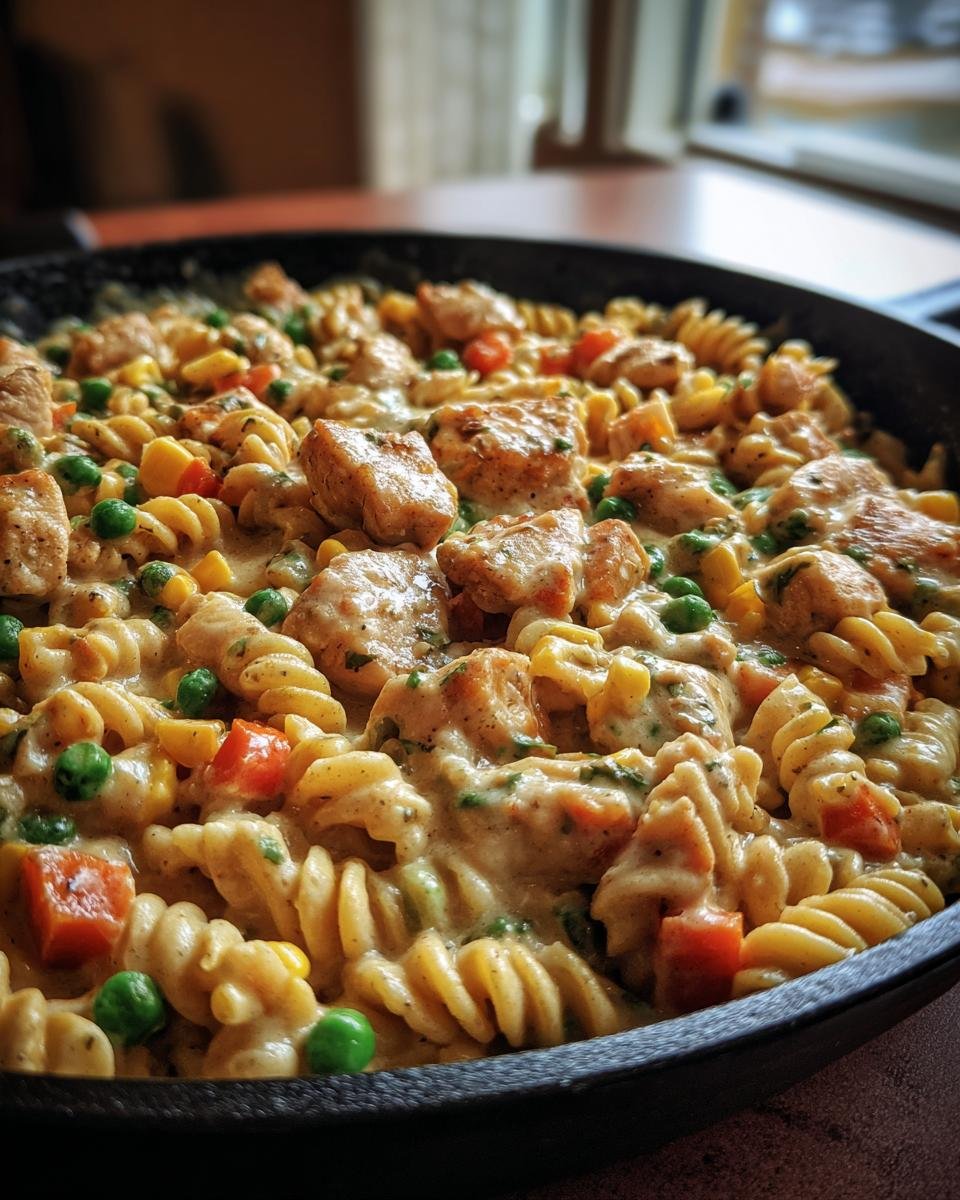 Chicken Pot Pie Pasta Skillet - detail 3