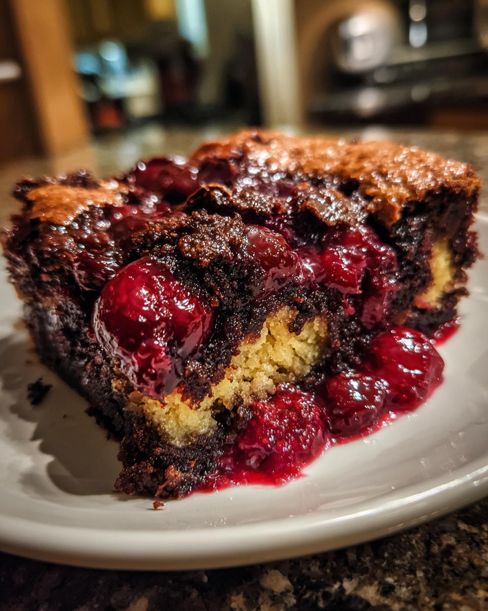 Chocolate Cherry Dump Cake - detail 1