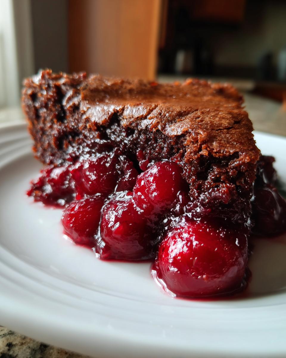 Chocolate Cherry Dump Cake - detail 3