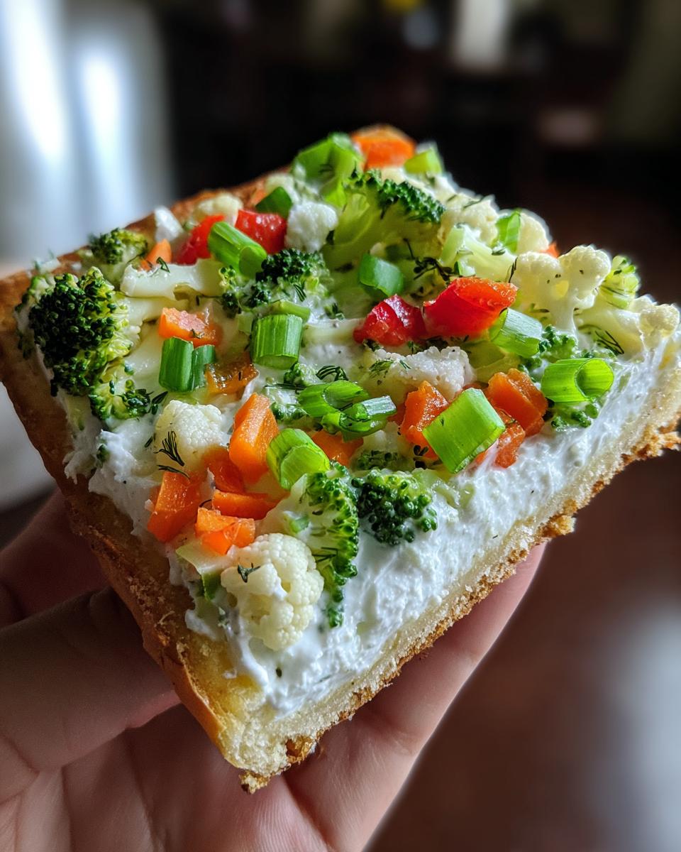 Cold Veggie Pizza - detail 1
