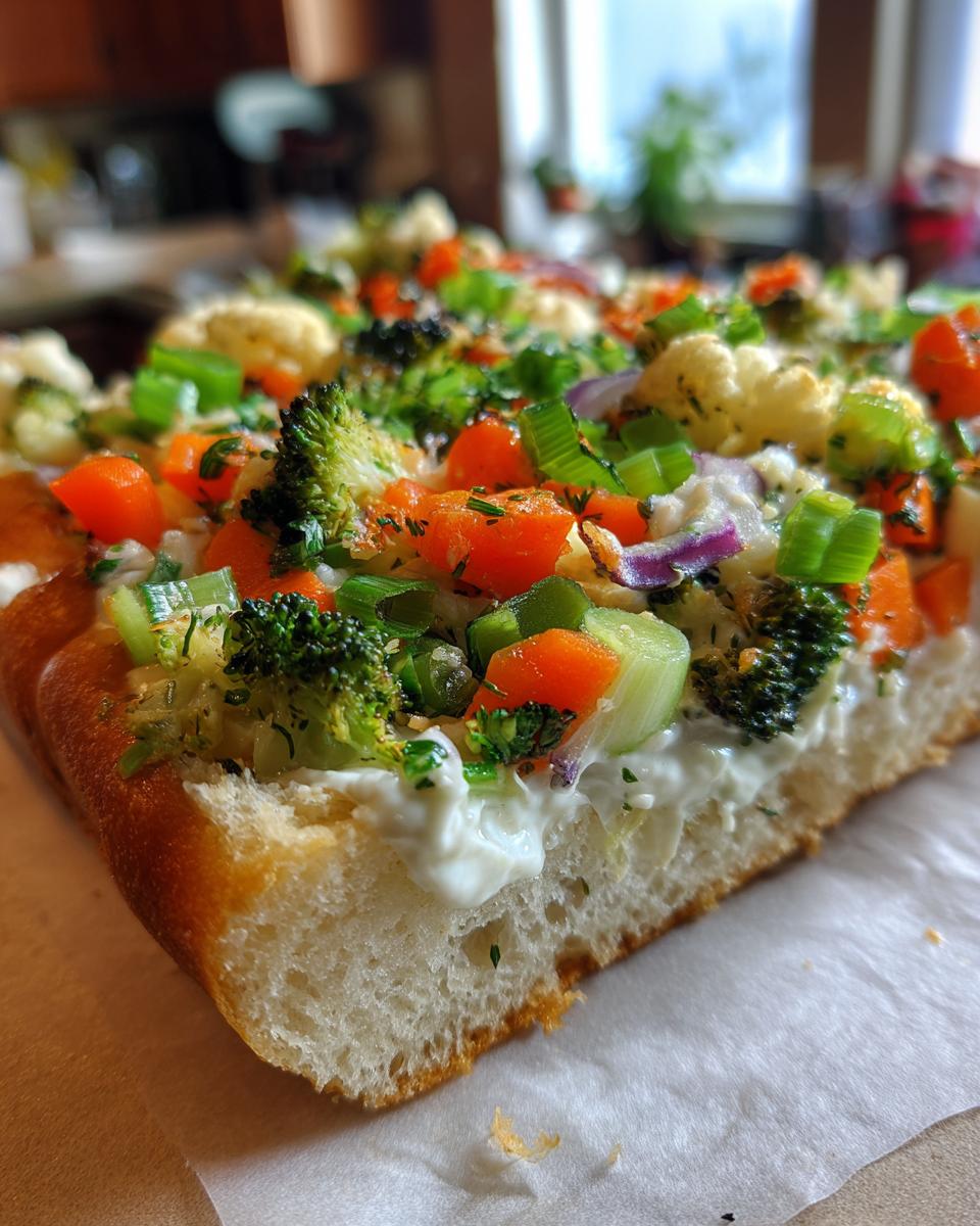 Cold Veggie Pizza - detail 2