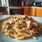 Creamy Cajun Chicken Pasta with Mozzarella Alfredo
