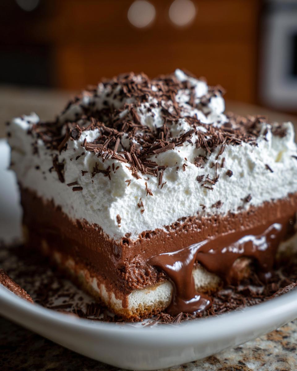 Decadent Layered Chocolate Pudding Dessert - detail 3