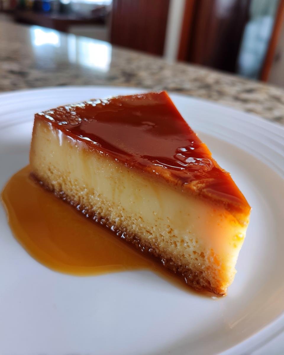 Flan with Gelatin Layers - detail 3