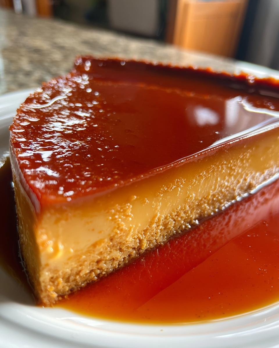 Flan with Gelatin Layers - detail 4