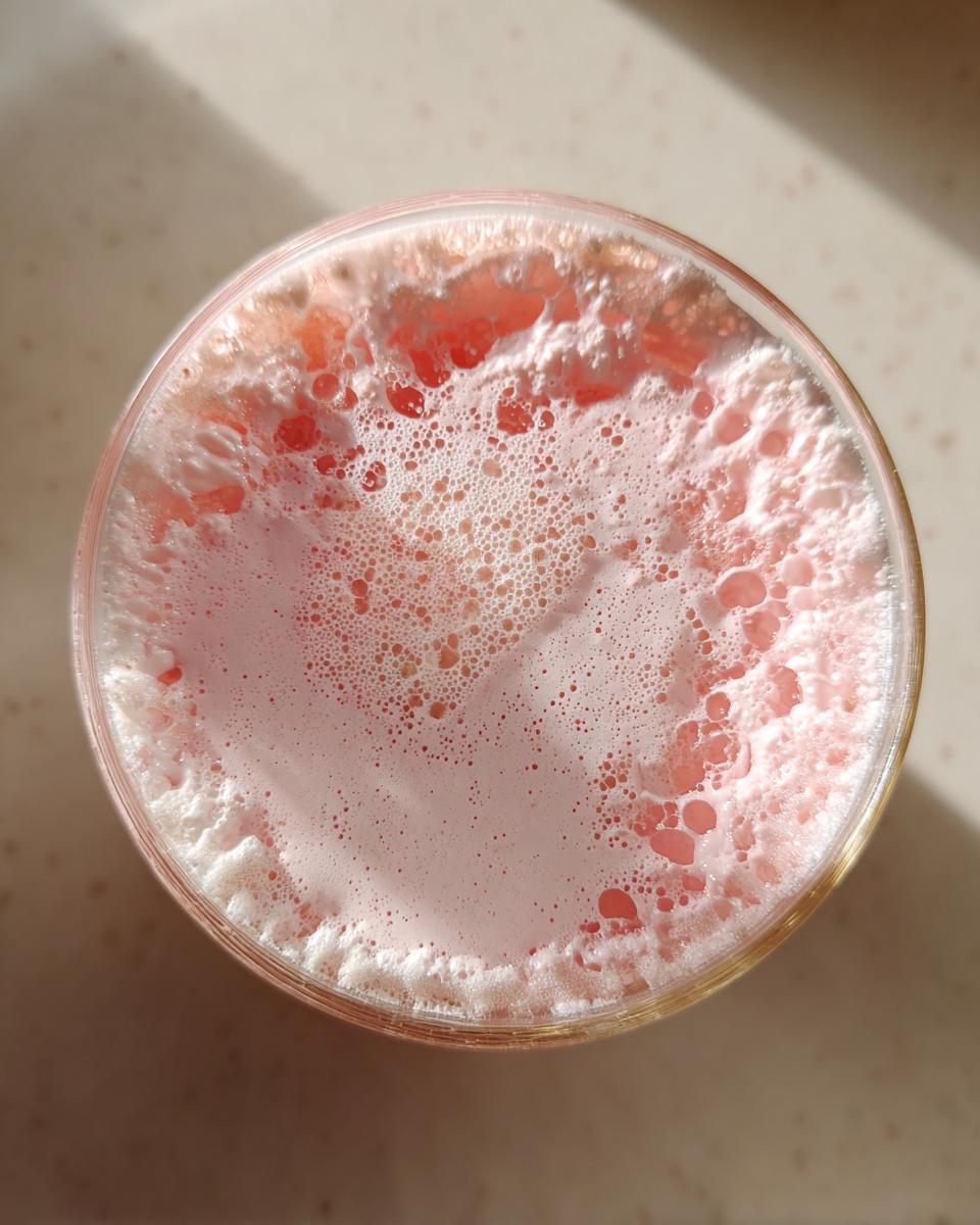 Fluffy Strawberry Gelatin Dessert - detail 2