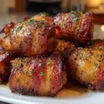 Garlic Butter Bacon Rollups