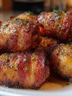 Garlic Butter Bacon Rollups