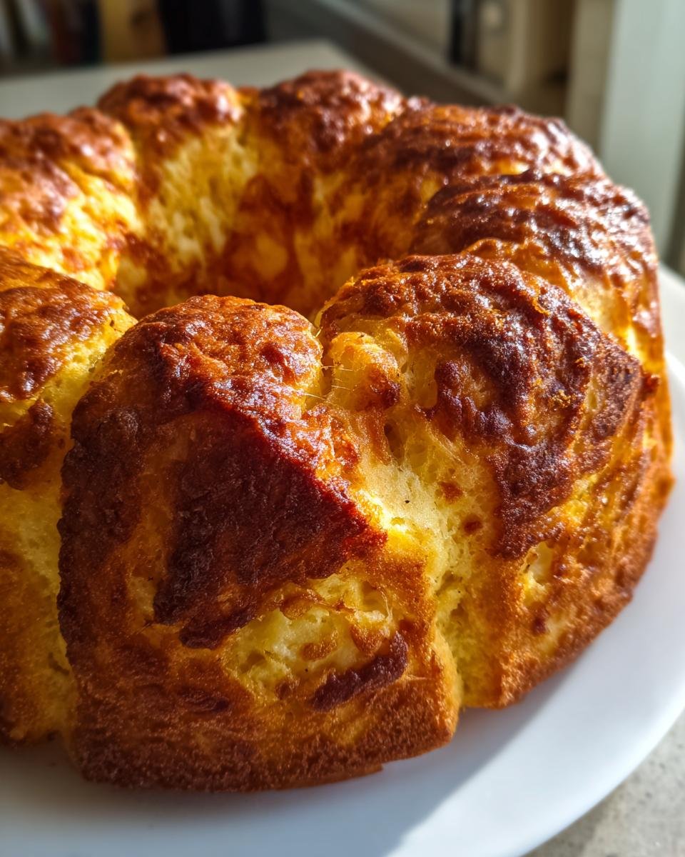 Ham and Cheese Ring Bread - detail 1