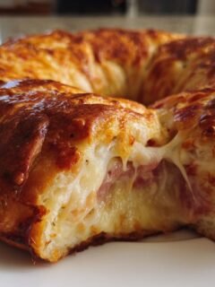 Ham and Cheese Ring Bread