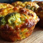 Healthy Broccoli, Carrot, and Cheese Muffins