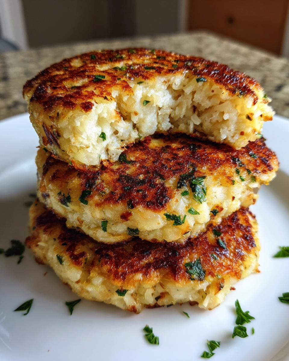 Healthy Cauliflower Cheese Patties - detail 2