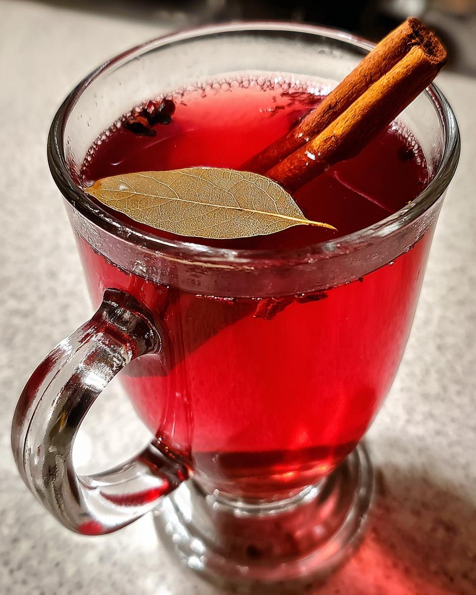 Hibiscus, Bay Leaf, and Cinnamon Tea - detail 1