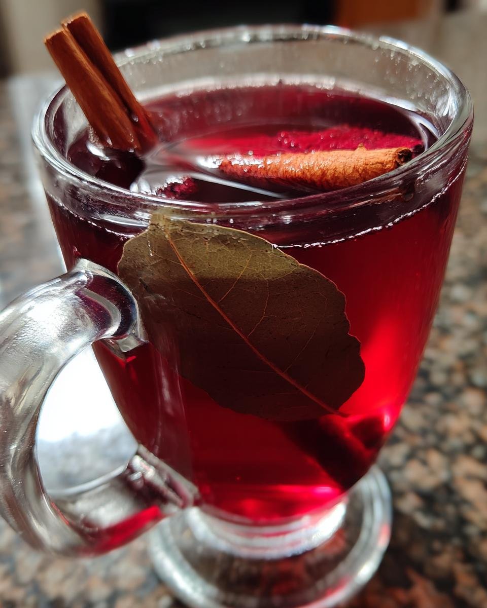 Hibiscus, Bay Leaf, and Cinnamon Tea - detail 2