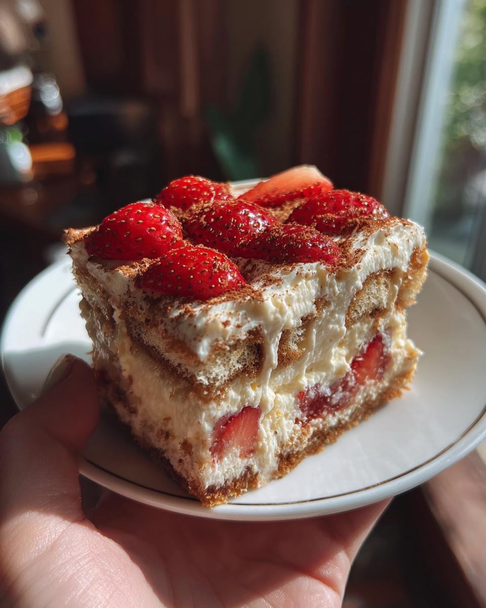 Incredible Strawberry Tiramisu - detail 1