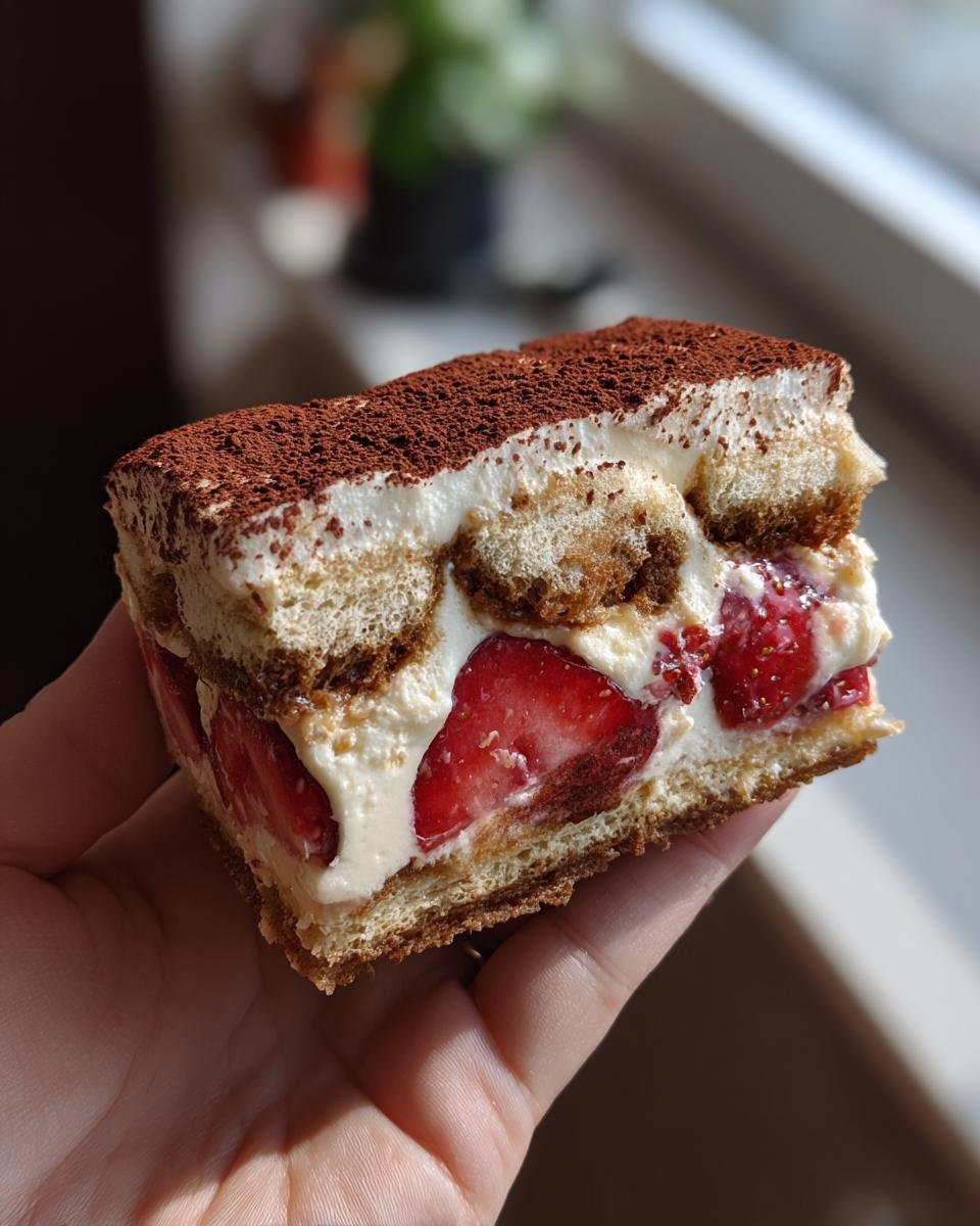 Incredible Strawberry Tiramisu - detail 2