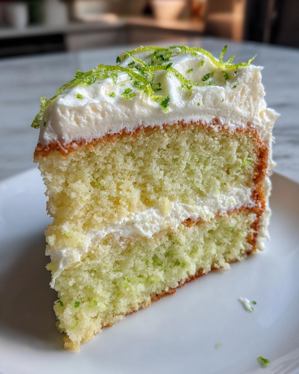 Key Lime Cake with Cream Cheese Frosting - detail 1