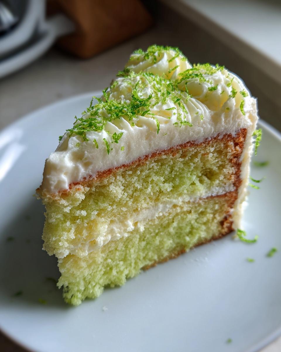 Key Lime Cake with Cream Cheese Frosting - detail 2