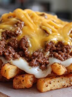 Loaded Cheese Beef Fries