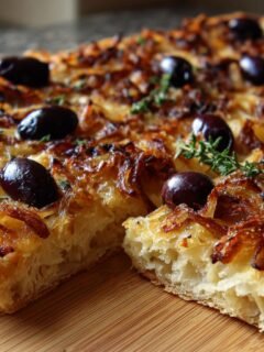 Niçoise Pissaladière with Caramelized Onions and Black Olives
