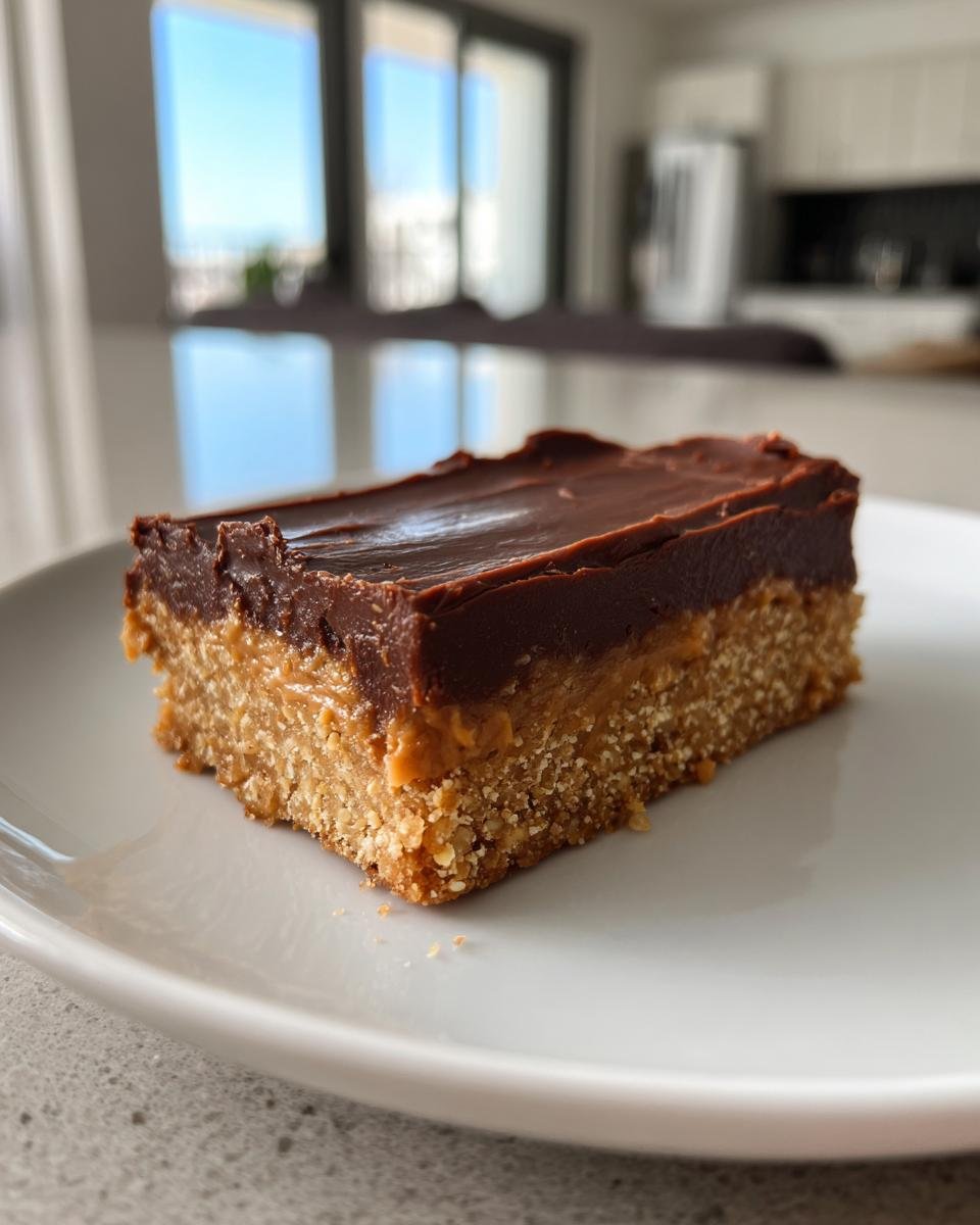 No Bake Peanut Butter Bars - detail 3