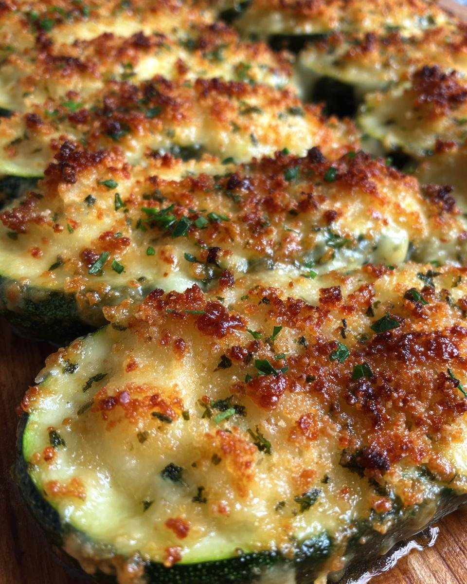 Oven Baked Zucchini and Cheese - detail 1