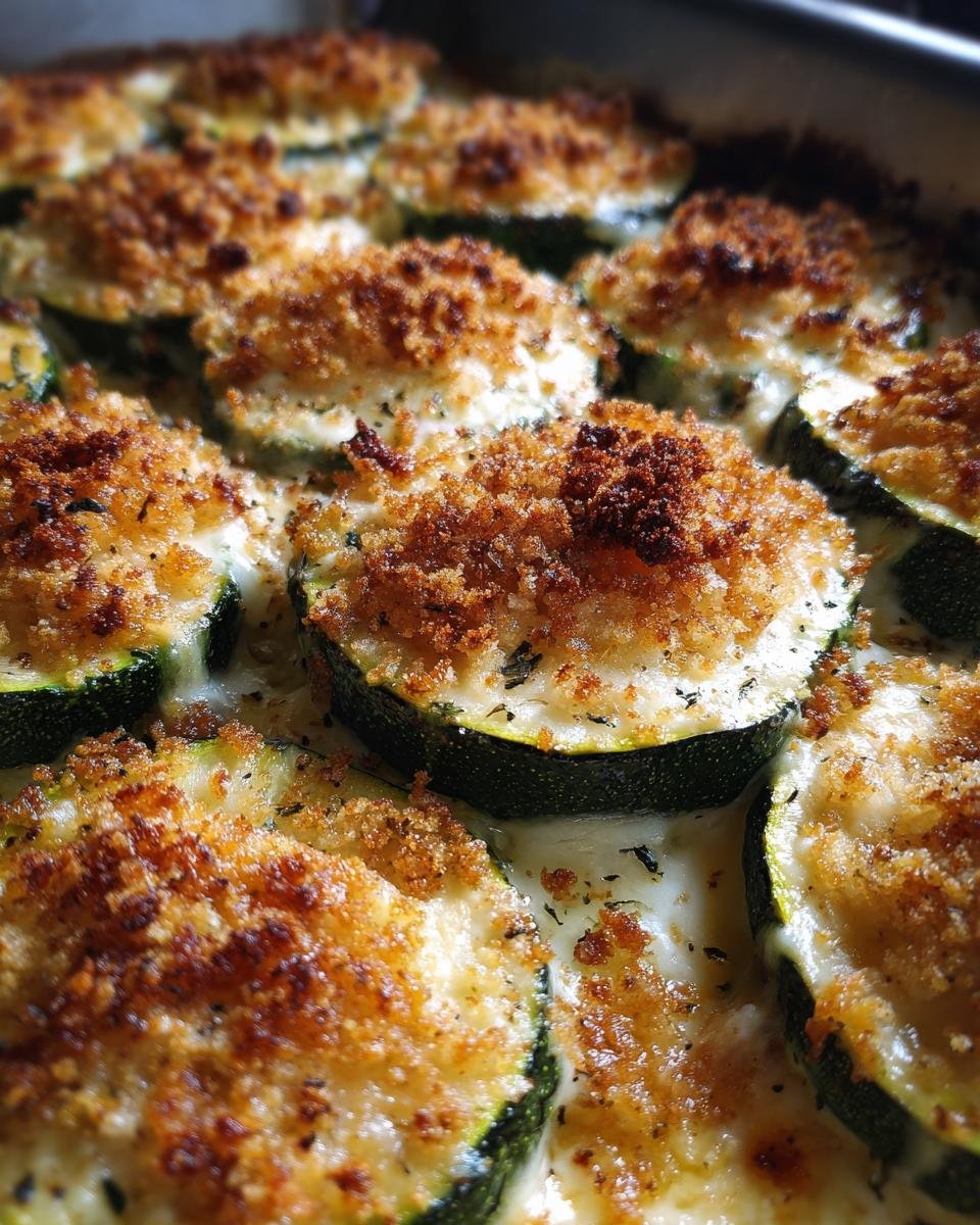 Oven Baked Zucchini and Cheese - detail 2