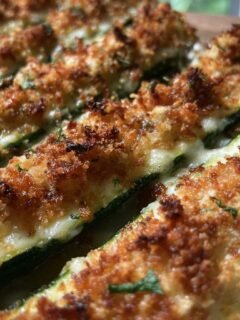 Oven Baked Zucchini and Cheese