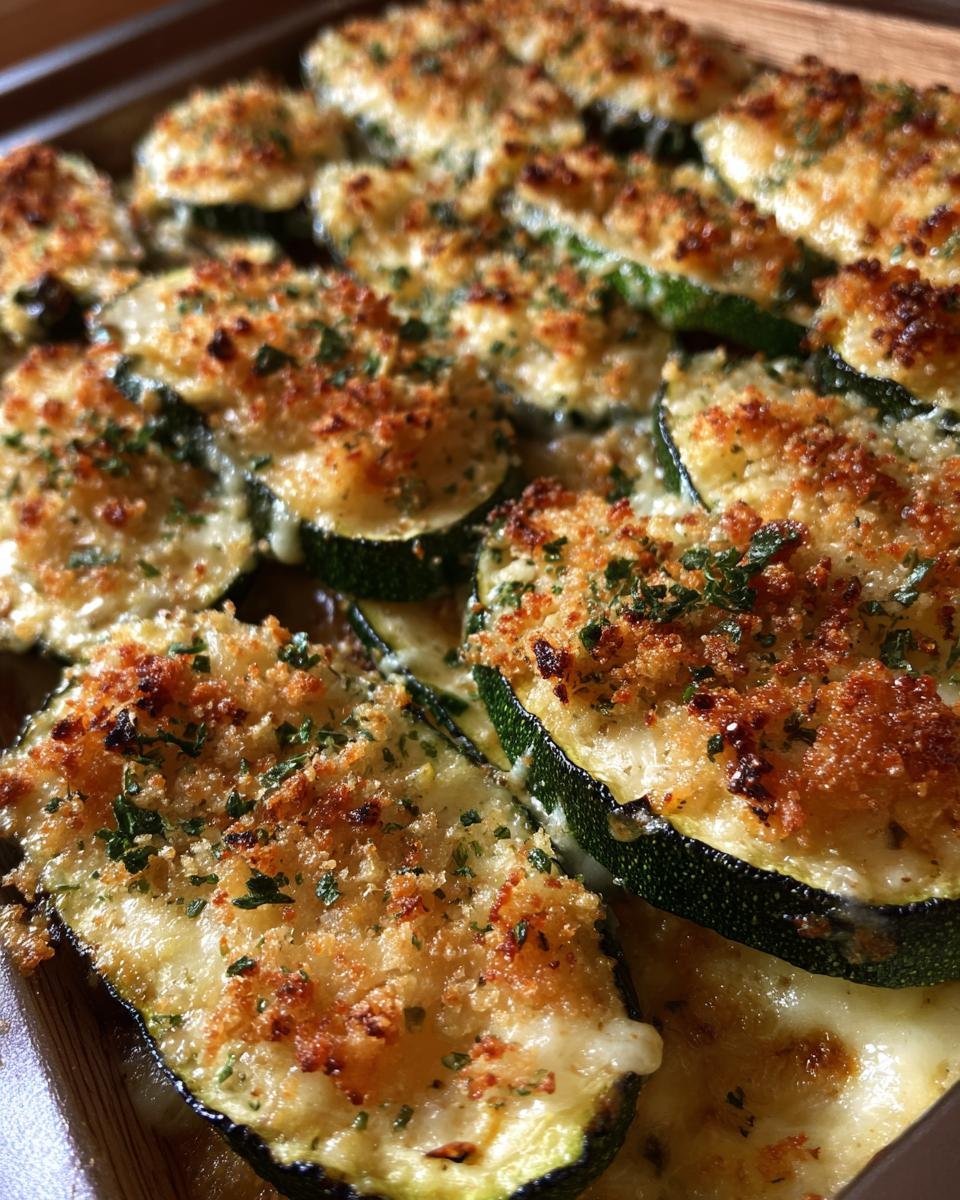 Oven Baked Zucchini and Cheese - detail 3