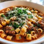 Pasta and Beans with Sausage