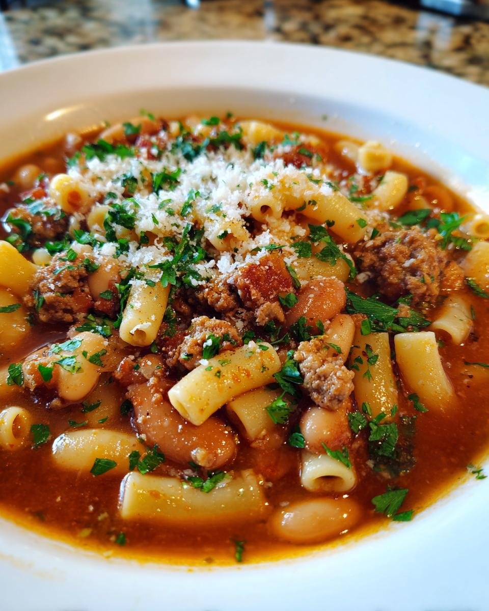Pasta and Beans with Sausage - detail 3