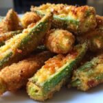Pepper Jack Cheese Stuffed Fried Okra