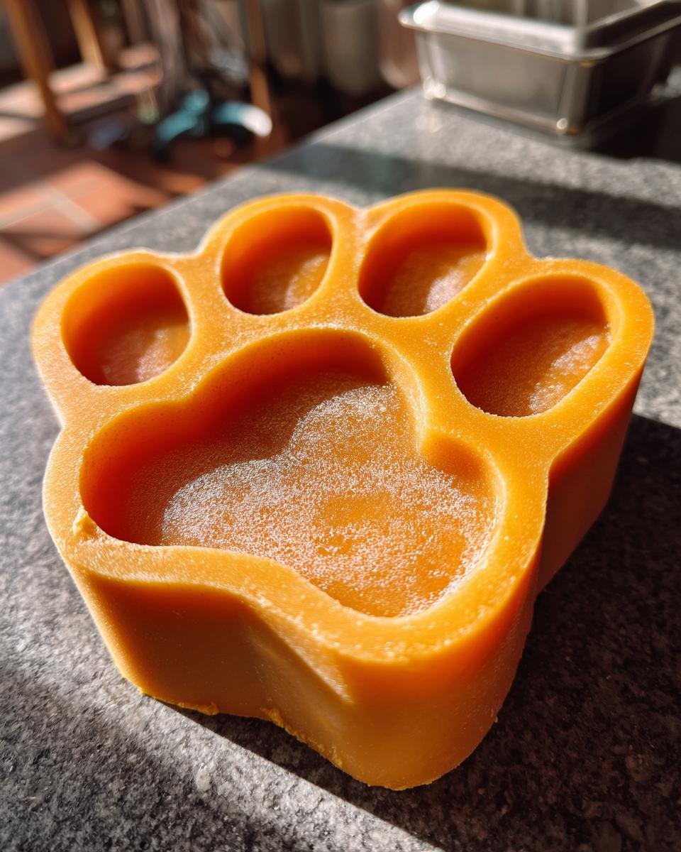 Pumpkin Yogurt Paw Popsicles for Dogs - detail 1