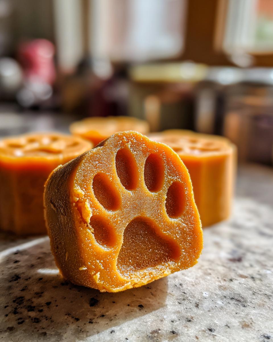 Pumpkin Yogurt Paw Popsicles for Dogs - detail 2