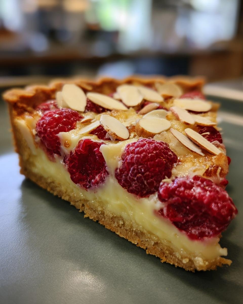 Raspberry Almond Tart - detail 1