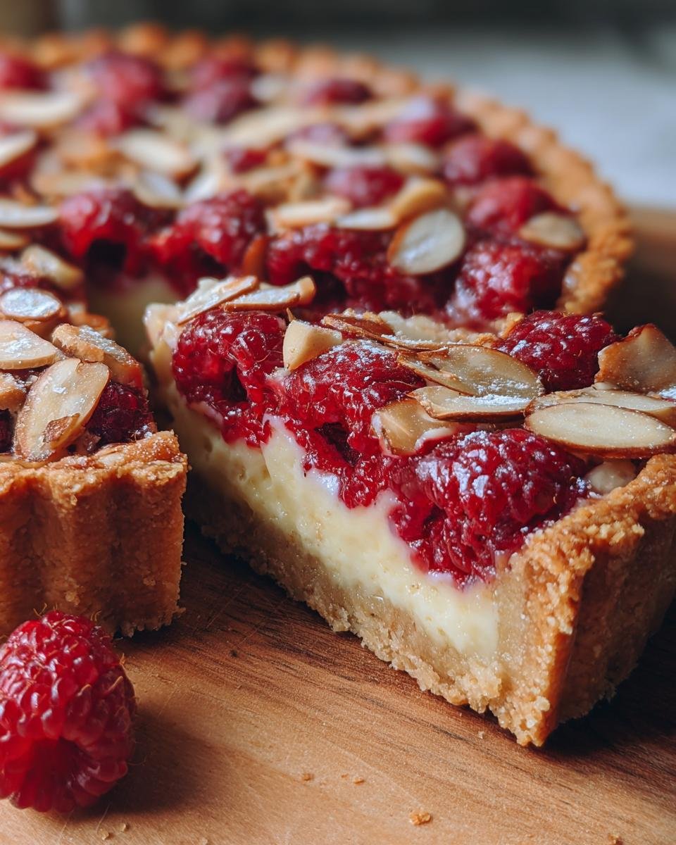 Raspberry Almond Tart - detail 3