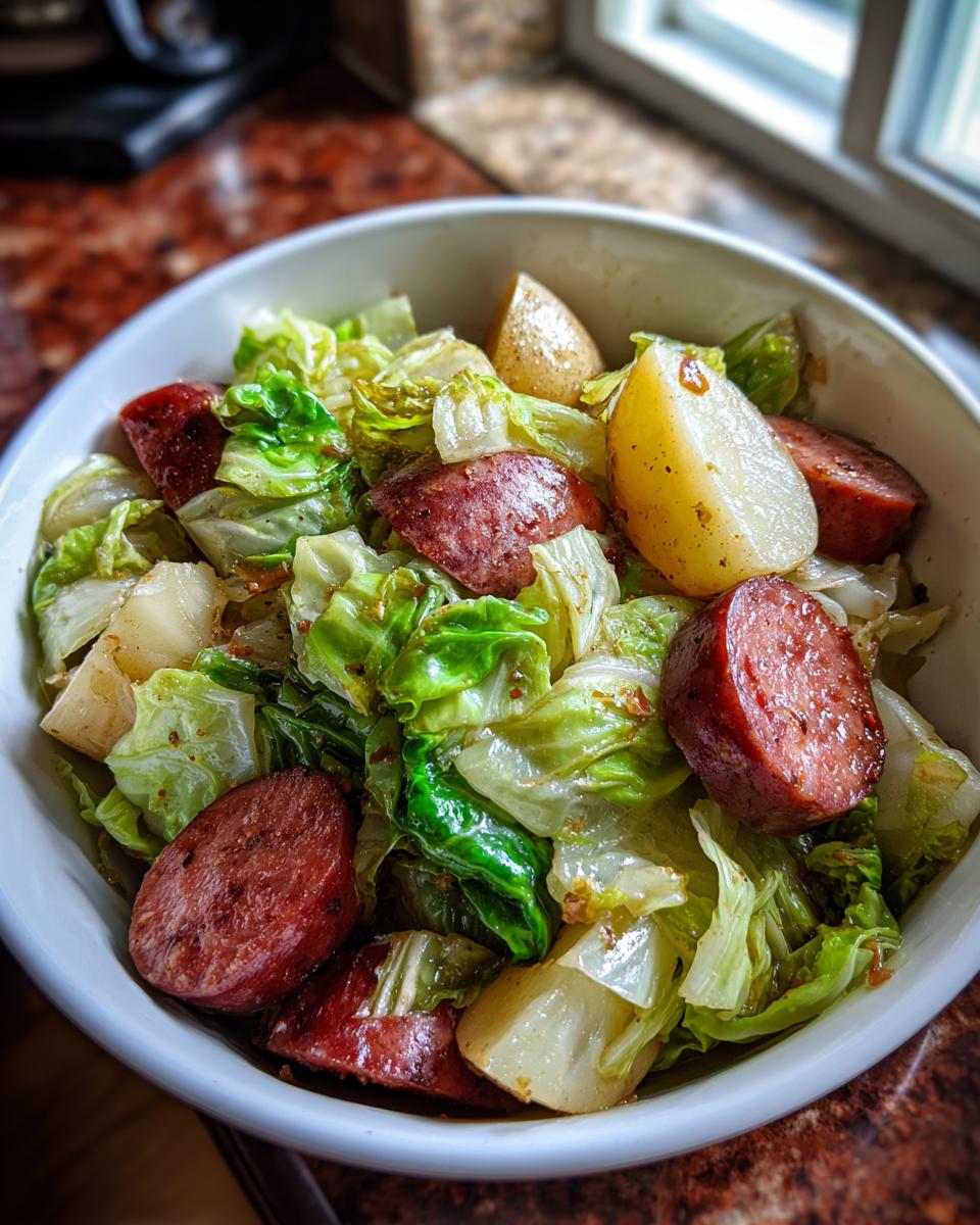 Slow Cooker Cabbage, Potatoes, and Smoked Sausage - detail 1