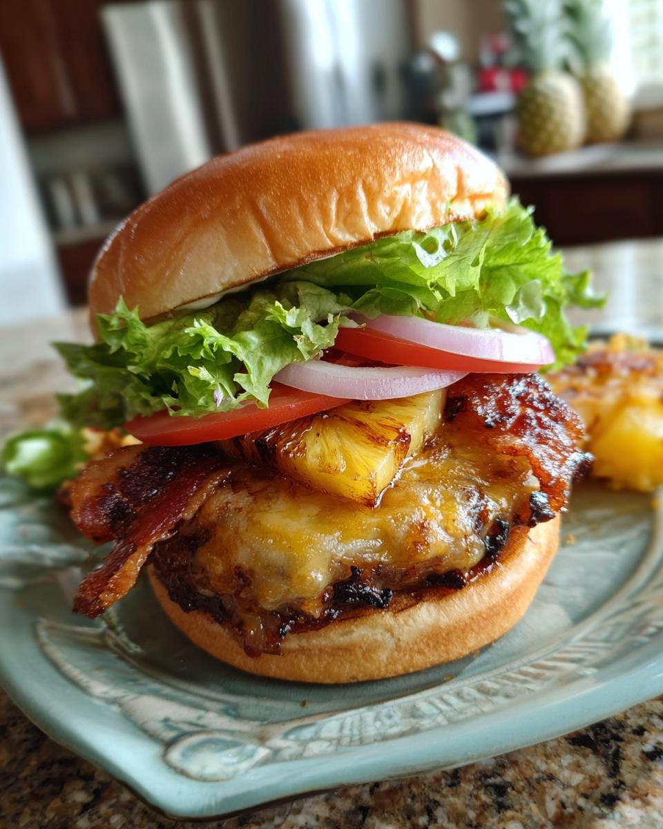 Smoky Bacon and Pineapple Burger - detail 1