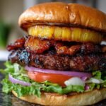 Smoky Bacon and Pineapple Burger