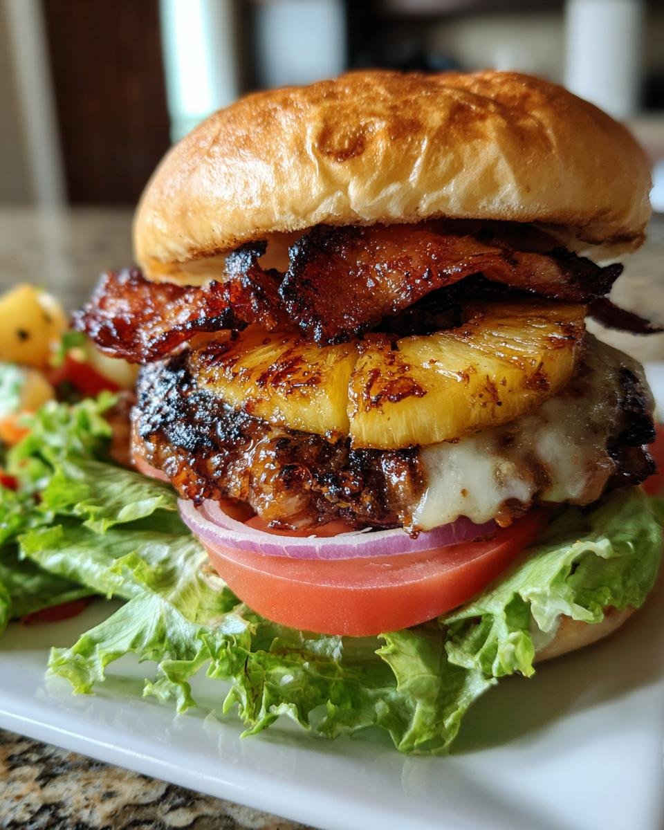 Smoky Bacon and Pineapple Burger - detail 2