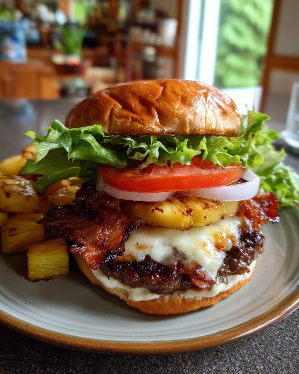 Smoky Bacon and Pineapple Burger - detail 3
