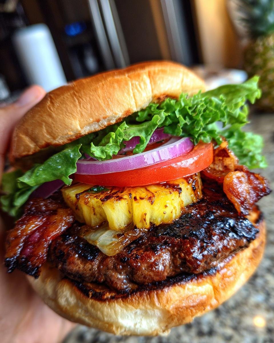 Smoky Bacon and Pineapple Burger - detail 3