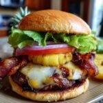 Smoky Bacon and Pineapple Burger