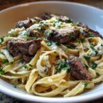 Steak Gorgonzola Alfredo Recipe