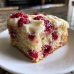 Vanilla Raspberry Sheet Cake