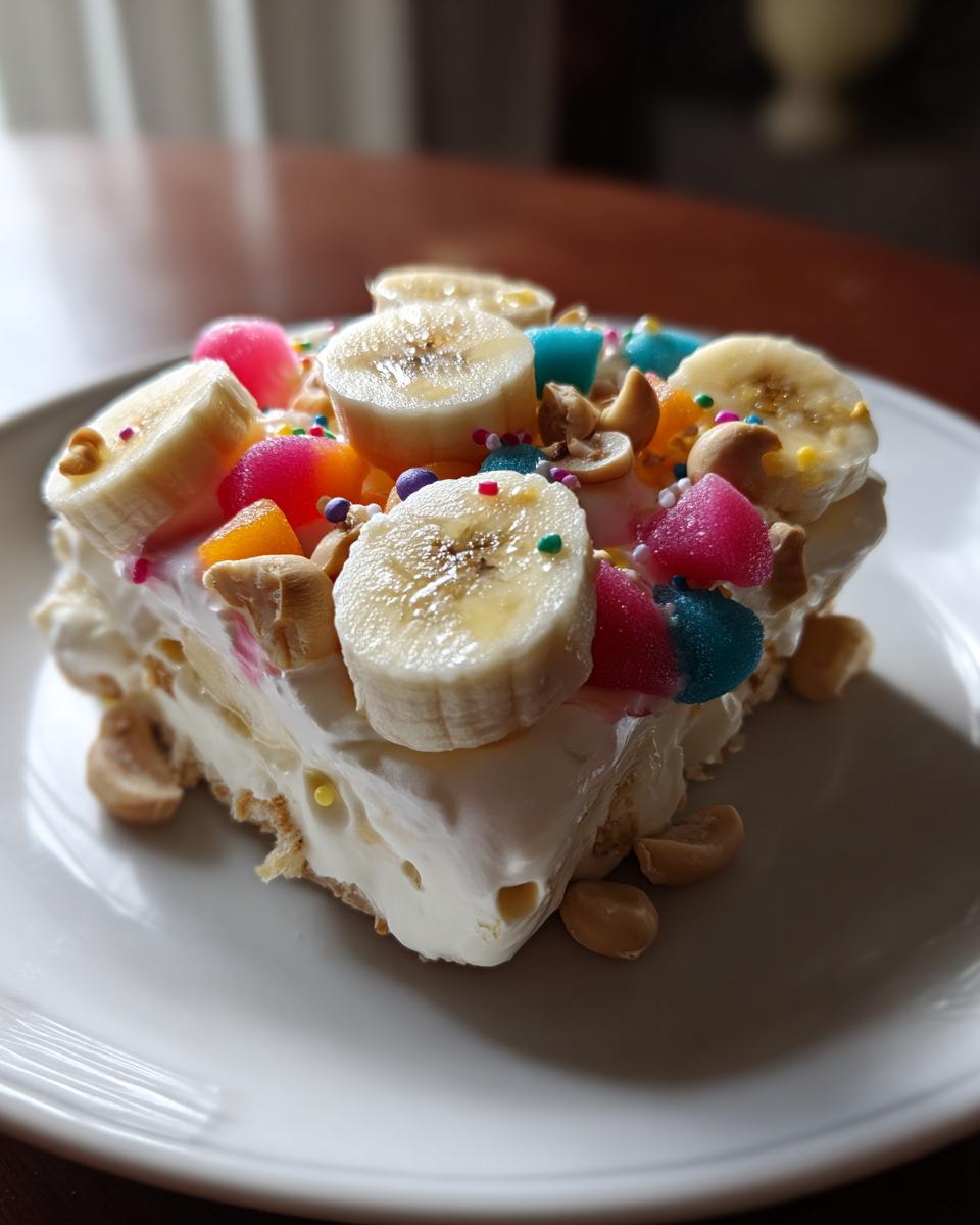 Banana Split Fluff Dessert - detail 1