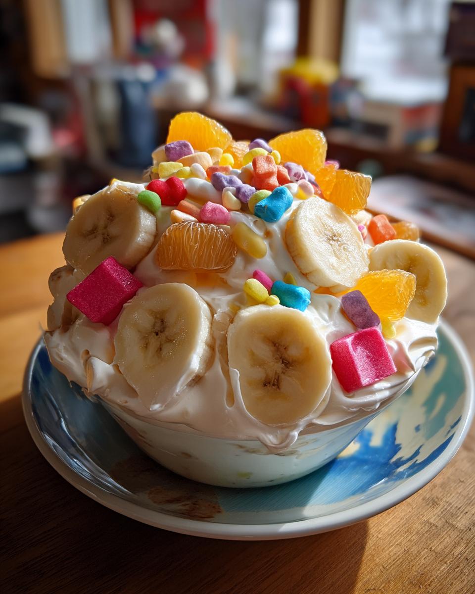 Banana Split Fluff Dessert - detail 2