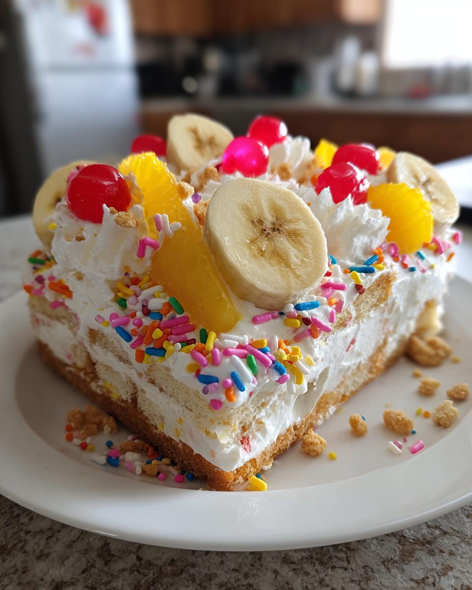 Banana Split Fluff Dessert - detail 3